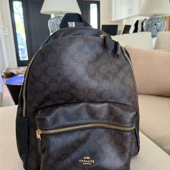 charming charlie leather backpack Chic Black Buckle Charming Charlie | Bags |